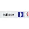 Pictogramme en aluminium toilettes dames 16,5 x 4,4 cm