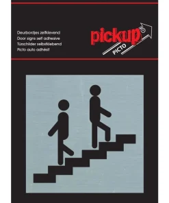 Pictogramme en aluminium escalier