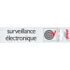 Pictogramme en aluminium magasin surveillance 16,5 x 4,4 cm