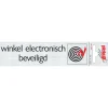 Pictogramme en aluminium electronisch beveiligd 16,5 x 4,4 cm