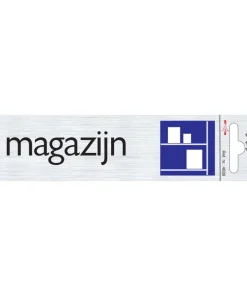 Pictogramme en aluminium magazijn 16,5 x 4,4 cm