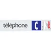 Pictogramme en aluminium téléphone 16,5 x 4,4 cm
