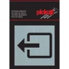 Pictogramme en aluminium sortie 8 x 8 cm