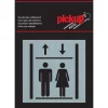Pictogramme en aluminium ascenseur