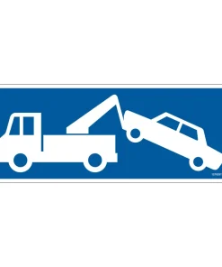 Pictogramme enlèvement voiture 33 x 12 cm