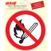 Pictogramme flamme interdite Ø 15 cm
