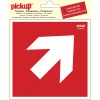 Pictogramme flèche 45° 15 x 15 cm