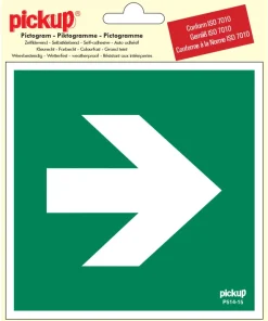 Pictogramme flèche 90° 15 x 15 cm