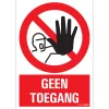 Pictogramme geen toegang 23 x 33 cm