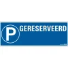Pictogramme gereserveerd + P 33 x 12 cm