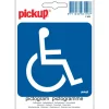Pictogramme handicapée 10 x 10 cm