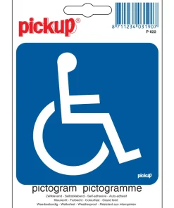 Pictogramme handicapée 10 x 10 cm