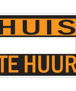 Pictogramme huis te huur 23 x 33 cm