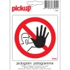 Pictogramme interdit aux personnes non - autorisées 10 x 10 cm