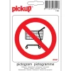 Pictogramme interdit chariots 10 x 10 cm