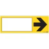 Pictogramme jaune avec flèche 33 x 12 cm