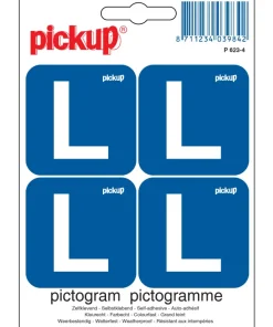 Pictogramme L 4 pièces 10 x 10 cm