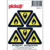 Pictogramme matières inflammables 10 x 10 cm