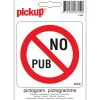 Pictogramme no pub 10 x 10 cm