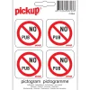 Pictogramme no pub 10 x 10 cm