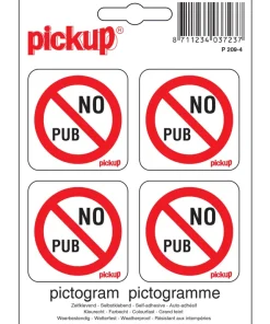 Pictogramme no pub 10 x 10 cm
