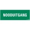 Pictogramme nooduitgang 33 x 12 cm