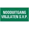 Pictogramme nooduitgang vrijlaten 15 x 30 cm