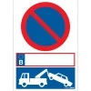 Pictogramme parking voiture privé 23 x 33 cm