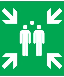 Pictogramme point rassemblement 20 x 20 cm