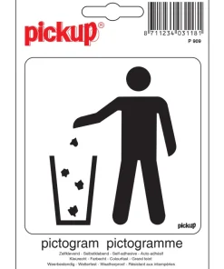 Pictogramme poubelle 10 x 10 cm