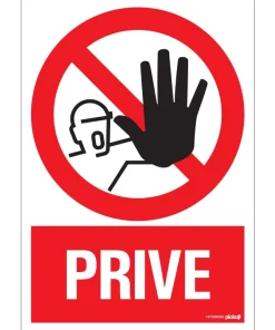 Pictogramme privé 23 x 33 cm