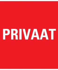 Pictogramme privaat 20 x 20 cm