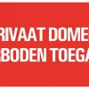 Pictogramme privaat domein 33 x 20 cm