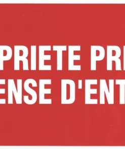 Pictogramme propriété privé 33 x 20 cm