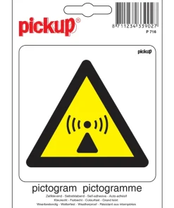 Pictogramme radiation 10 x 10 cm