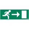 Pictogramme sortie de secours droit 33 x 12 cm