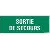 Pictogramme sortie de secours 33 x 12 cm