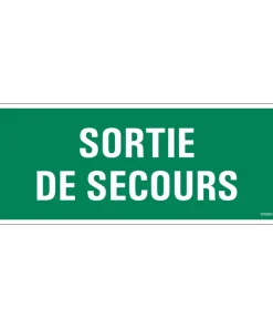 Pictogramme sortie de secours 33 x 12 cm