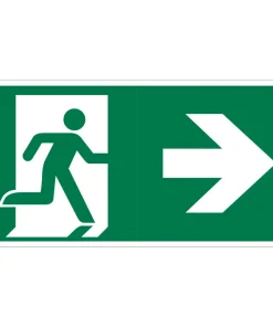 Pictogramme sortie en droite 15 x 30 cm