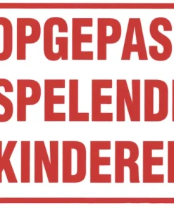 Pictogramme spelende kinderen 33 x 20 cm