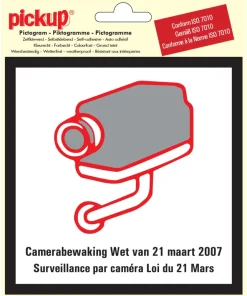 Pictogramme surveillance par caméra Ø 15 cm