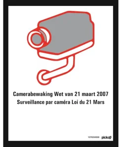 Pictogramme surveillance par caméra 25 x 20 cm