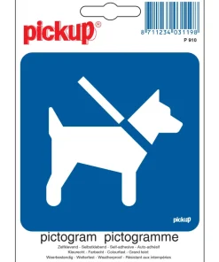 Pictogramme tenir les chiens à laisse 10 x 10 cm