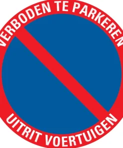 Pictogramme uitrit voertuigen Ø 18 cm