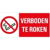 Pictogramme verboden te roken 15 x 30 cm
