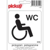 Pictogramme wc handicapées 10 x 10 cm