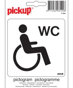 Pictogramme wc handicapées 10 x 10 cm