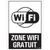 Pictogramme zone wifi gratuit 23 x 33 cm