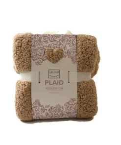 plaid sherpa gr/bei 160X200 cm