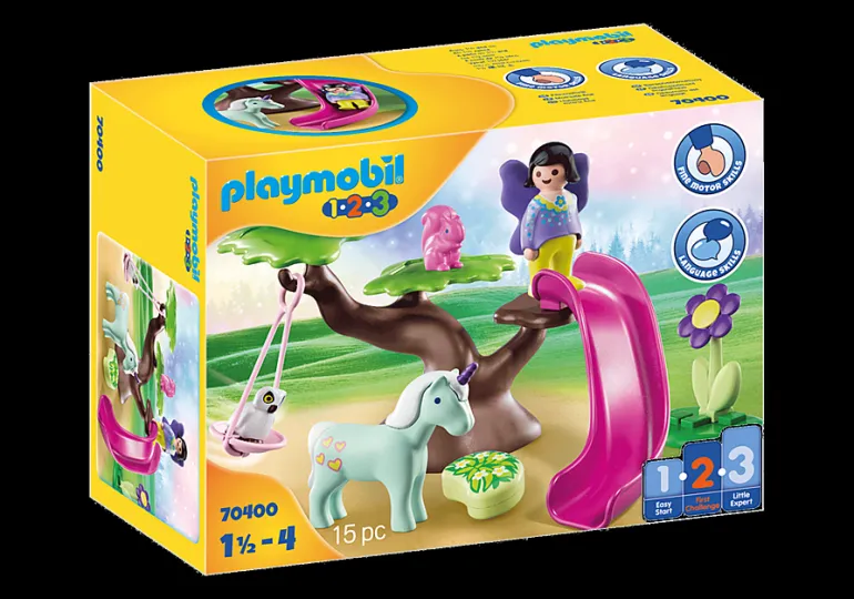 Playmobil 1.2.3 Aire de jeux des fées - 70400